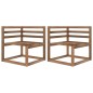 vidaXL Divano da Giardino Pallet 3Posti con Cuscini Neri Legno di Pino vidaXL Divano da Giardino Pallet 3Posti con Cuscini Neri Legno di Pino
