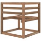 vidaXL Divano da Giardino Pallet 3Posti con Cuscini Neri Legno di Pino vidaXL Divano da Giardino Pallet 3Posti con Cuscini Neri Legno di Pino