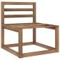 vidaXL Divano da Giardino Pallet 3Posti con Cuscini Neri Legno di Pino vidaXL Divano da Giardino Pallet 3Posti con Cuscini Neri Legno di Pino