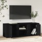 Mobile Porta TV Nero 100x31,5x35 cm in Legno Multistrato Mobile Porta TV Nero 100x31,5x35 cm in Legno Multistrato