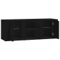 Mobile Porta TV Nero 100x31,5x35 cm in Legno Multistrato Mobile Porta TV Nero 100x31,5x35 cm in Legno Multistrato
