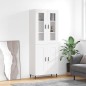 vidaXL Credenza Bianca 69,5x34x180 cm in Legno Multistrato vidaXL Credenza Bianca 69,5x34x180 cm in Legno Multistrato