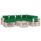 vidaXL Salotto da Giardino su Pallet 8 pz con Cuscini in Legno di Pino vidaXL Salotto da Giardino su Pallet 8 pz con Cuscini in Legno di Pino