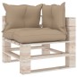 vidaXL Divano Giardino Pallet a 4 Posti Cuscini in Legno di Pino
