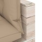 vidaXL Divano Giardino Pallet a 4 Posti Cuscini in Legno di Pino