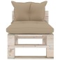 vidaXL Divano Giardino Pallet a 4 Posti Cuscini in Legno di Pino