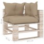 vidaXL Divano Giardino Pallet a 4 Posti Cuscini in Legno di Pino