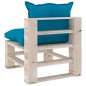 vidaXL Set Salotto Giardino su Pallet Cuscini 6 pz in Legno di Pino vidaXL Set Salotto Giardino su Pallet Cuscini 6 pz in Legno di Pino