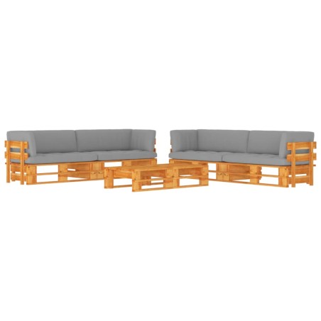 vidaXL Set Salotto Pallet 6 pz Marrone Ambra Legno di Pino Impregnato