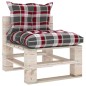 vidaXL Salotto da Giardino in Pallet 9 pz e Cuscini in Legno di Pino vidaXL Salotto da Giardino in Pallet 9 pz e Cuscini in Legno di Pino