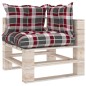 vidaXL Salotto da Giardino su Pallet 8 pz con Cuscini in Legno di Pino vidaXL Salotto da Giardino su Pallet 8 pz con Cuscini in Legno di Pino