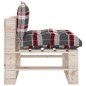 vidaXL Salotto da Giardino su Pallet 8 pz con Cuscini in Legno di Pino vidaXL Salotto da Giardino su Pallet 8 pz con Cuscini in Legno di Pino