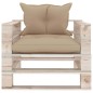vidaXL Set Salotto Giardino su Pallet Cuscini 6 pz in Legno di Pino vidaXL Set Salotto Giardino su Pallet Cuscini 6 pz in Legno di Pino