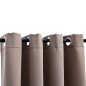Tende Oscuranti con Anelli Metallo 2 pz Grigio Talpa 140x225 cm Tende Oscuranti con Anelli Metallo 2 pz Grigio Talpa 140x225 cm