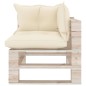 vidaXL Salotto da Giardino su Pallet 8 pz con Cuscini in Legno di Pino vidaXL Salotto da Giardino su Pallet 8 pz con Cuscini in Legno di Pino