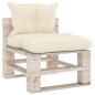 vidaXL Salotto da Giardino su Pallet 8 pz con Cuscini in Legno di Pino vidaXL Salotto da Giardino su Pallet 8 pz con Cuscini in Legno di Pino