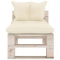 vidaXL Salotto da Giardino su Pallet 8 pz con Cuscini in Legno di Pino vidaXL Salotto da Giardino su Pallet 8 pz con Cuscini in Legno di Pino