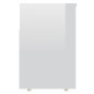 vidaXL Panca Portascarpe Bianco Lucido 105x30x45 cm in Truciolato vidaXL Panca Portascarpe Bianco Lucido 105x30x45 cm in Truciolato