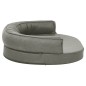 vidaXL Materasso Ergonomico per Cani 75x53 cm Effetto Lino Grigio vidaXL Materasso Ergonomico per Cani 75x53 cm Effetto Lino Grigio