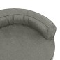 vidaXL Materasso Ergonomico per Cani 75x53 cm Effetto Lino Grigio vidaXL Materasso Ergonomico per Cani 75x53 cm Effetto Lino Grigio