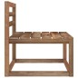 vidaXL Divano da Giardino Pallet 3 Posti con Cuscini Blu Legno di Pino