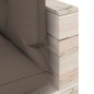 vidaXL Salotto da Giardino in Pallet 9 pz e Cuscini in Legno di Pino