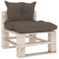vidaXL Salotto da Giardino in Pallet 9 pz e Cuscini in Legno di Pino