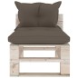 vidaXL Salotto da Giardino in Pallet 9 pz e Cuscini in Legno di Pino