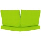 vidaXL Divano Giardino Pallet 2 Posti Cuscini Verde Chiaro Legno Pino vidaXL Divano Giardino Pallet 2 Posti Cuscini Verde Chiaro Legno Pino