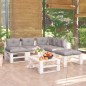 vidaXL Set Salotto Giardino su Pallet Cuscini 6 pz in Legno di Pino vidaXL Set Salotto Giardino su Pallet Cuscini 6 pz in Legno di Pino