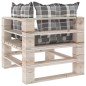 vidaXL Salotto da Giardino in Pallet 9 pz e Cuscini in Legno di Pino vidaXL Salotto da Giardino in Pallet 9 pz e Cuscini in Legno di Pino