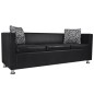 vidaXL Set Divani a 3 e a 2 Posti in Similpelle Nero vidaXL Set Divani a 3 e a 2 Posti in Similpelle Nero