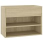 vidaXL Panca Portascarpe Rovere Sonoma 60x30x45 cm in Truciolato vidaXL Panca Portascarpe Rovere Sonoma 60x30x45 cm in Truciolato