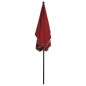 Ombrellone da Giardino con Palo 210x140 cm Rosso Bordò Ombrellone da Giardino con Palo 210x140 cm Rosso Bordò