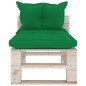 vidaXL Set Salotto Giardino su Pallet Cuscini 5 pz in Legno di Pino vidaXL Set Salotto Giardino su Pallet Cuscini 5 pz in Legno di Pino