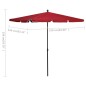 Ombrellone da Giardino con Palo 210x140 cm Rosso Bordò Ombrellone da Giardino con Palo 210x140 cm Rosso Bordò