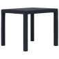 vidaXL Set Pranzo da Giardino 5 pz in Plastica Antracite Stile Rattan vidaXL Set Pranzo da Giardino 5 pz in Plastica Antracite Stile Rattan