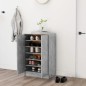 vidaXL Scarpiera Grigio Cemento 60x35x92 cm in Truciolato vidaXL Scarpiera Grigio Cemento 60x35x92 cm in Truciolato