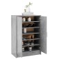vidaXL Scarpiera Grigio Cemento 60x35x92 cm in Truciolato vidaXL Scarpiera Grigio Cemento 60x35x92 cm in Truciolato