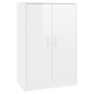 vidaXL Scarpiera Bianco Lucido 60x35x92 cm in Truciolato vidaXL Scarpiera Bianco Lucido 60x35x92 cm in Truciolato