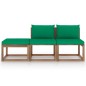 vidaXL Set Salotto Giardino Pallet Cuscini 3 pz Legno Pino Impregnato vidaXL Set Salotto Giardino Pallet Cuscini 3 pz Legno Pino Impregnato