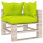 vidaXL Set Salotto Giardino su Pallet Cuscini 5 pz in Legno di Pino vidaXL Set Salotto Giardino su Pallet Cuscini 5 pz in Legno di Pino