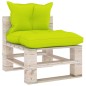 vidaXL Set Salotto Giardino su Pallet Cuscini 5 pz in Legno di Pino vidaXL Set Salotto Giardino su Pallet Cuscini 5 pz in Legno di Pino