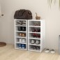 vidaXL Scarpiere 2 pz Bianco Lucido 31,5x35x70 cm in Truciolato vidaXL Scarpiere 2 pz Bianco Lucido 31,5x35x70 cm in Truciolato