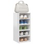 vidaXL Scarpiere 2 pz Bianco Lucido 31,5x35x70 cm in Truciolato vidaXL Scarpiere 2 pz Bianco Lucido 31,5x35x70 cm in Truciolato