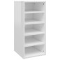 vidaXL Scarpiere 2 pz Bianco Lucido 31,5x35x70 cm in Truciolato vidaXL Scarpiere 2 pz Bianco Lucido 31,5x35x70 cm in Truciolato