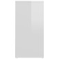 vidaXL Scarpiere 2 pz Bianco Lucido 31,5x35x70 cm in Truciolato vidaXL Scarpiere 2 pz Bianco Lucido 31,5x35x70 cm in Truciolato