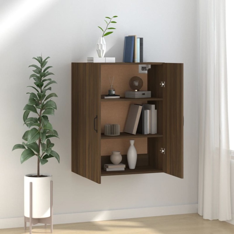 Mobile Pensile Rovere Marrone 69,5x34x90cm in Legno Multistrato Mobile Pensile Rovere Marrone 69,5x34x90cm in Legno Multistrato