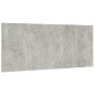 Testiera Letto Grigio Cemento 200x1,5x80cm in Legno Multistrato