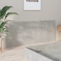 Testiera Letto Grigio Cemento 200x1,5x80cm in Legno Multistrato